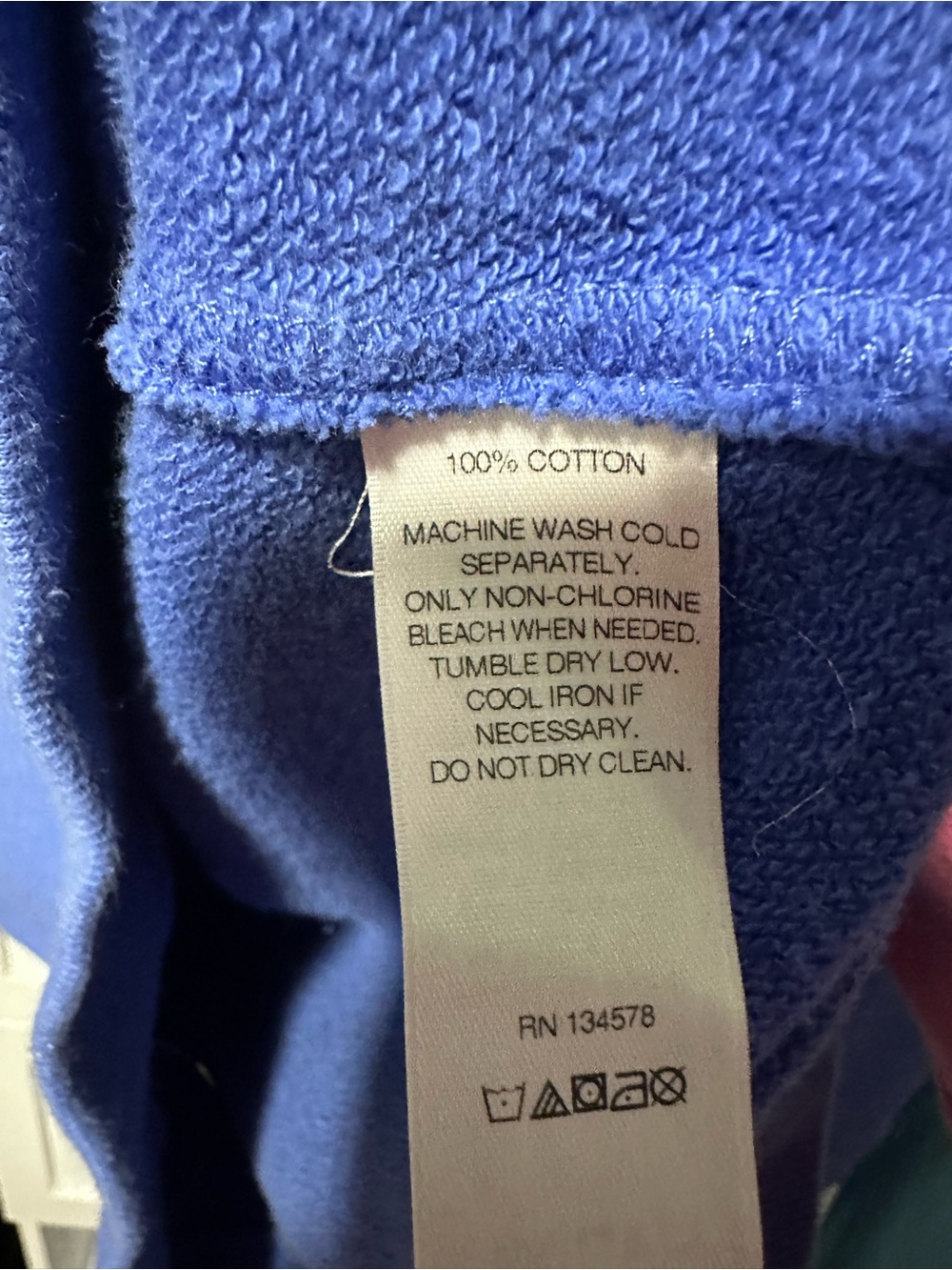 Vineyard Vines Shep Shirt Small Blue Striped Quarter Zip Pullover 100% Cotton - Picture 8 of 10